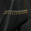 Gold Chain Anklet With Small Bells