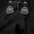 Green Jhumka Earings With Bell Shaped