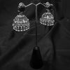 Black Jhumka Earings With Bell Shaped