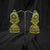 Golden Round Jumkas With Silver Beaded