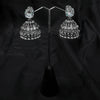 White Jhumka Earings with Bell Shaped