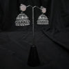Pink Jhumka Earings With Bell Shaped