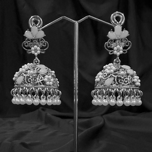 Oxidized Silver Jhumka