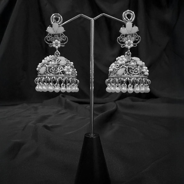 Oxidized Silver Jhumka