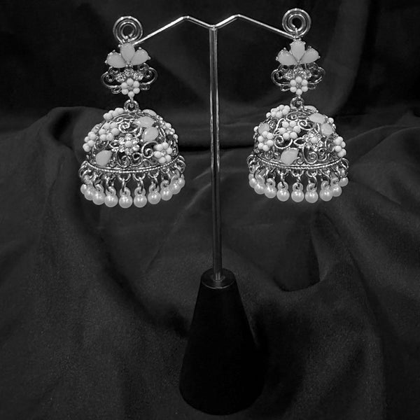 Oxidized Silver Jhumka
