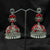 Oxidized Red Jhumka Earring