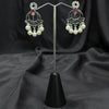 Silver plated Earrings With Multi pearls