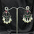 Silver plated Earrings With Multi pearls