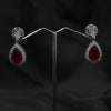 Necklace and Earrings Set with red stone