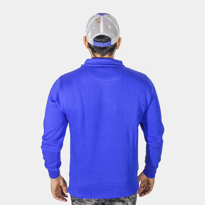 Unisex Royal Blue Quarter Zipper