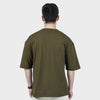 Weartofit olive Green Plain Tshirt