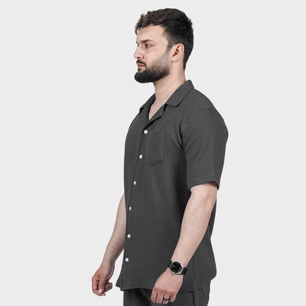 Charcoal Ottoman Textured Shirt