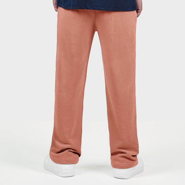 Orange Double Stitch loose fit Trousers