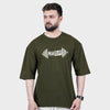Weartofit Dumbell Olive GreenTshirt