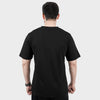 Black Cotton T-Shirt with Shoulder Reflectors