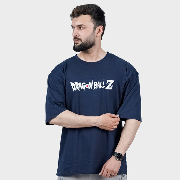 Navy Blue Dragon Ball Z Back Print TShirt