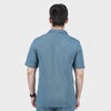 Teal Blue Ottoman Textured Shirt