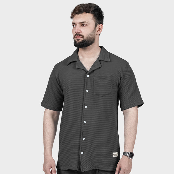 Charcoal Ottoman Textured Shirt