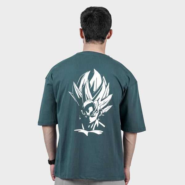 Green Dragon Ball Z Back Print TShirt