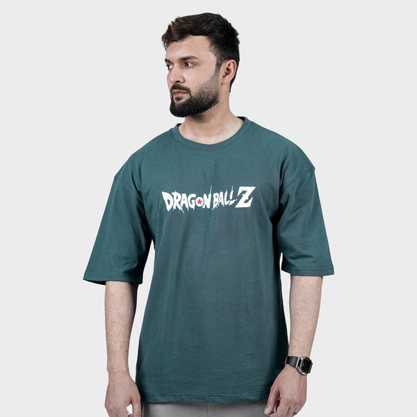 Green Dragon Ball Z Back Print TShirt