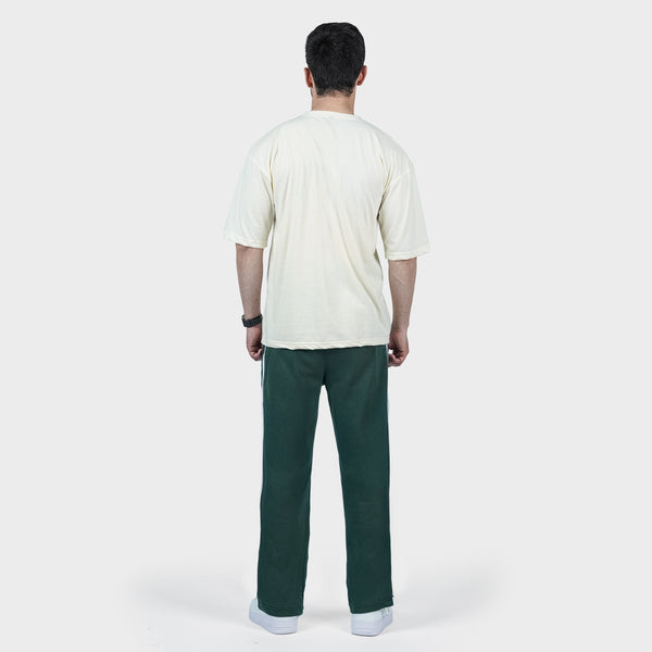 Weartofit Dumbell Off-White and Green Tracksuit