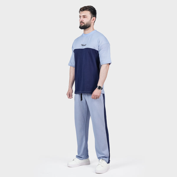 Blue Navy Side Panel Tracksuit