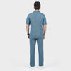 Teal Blue Ottoman Textured Co-ord Set