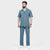 Teal Blue Ottoman Textured Co-ord Set