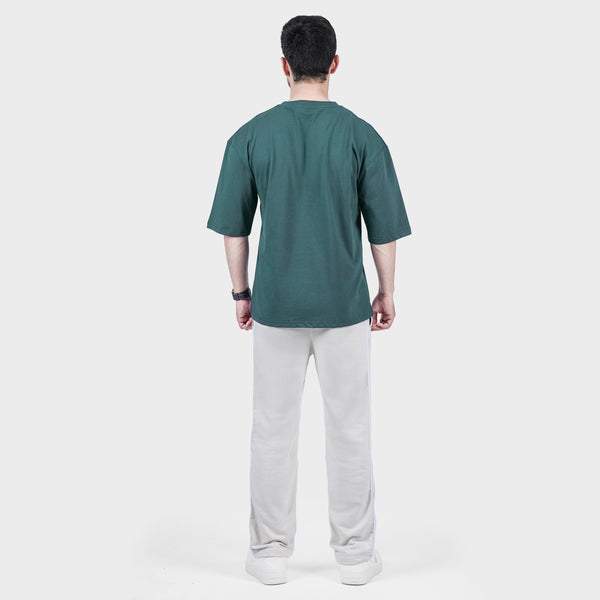 Weartofit Dumbell Teal Green and Off-White Tracksuit