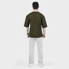 Weartofit Dumbell Olive Green and Off-White Tracksuit