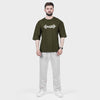 Weartofit Dumbell Olive Green and Off-White Tracksuit