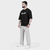 Weartofit Dumbell Black and Off-White Tracksuit