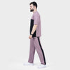 Lavender and Black Side Panel Tracksuit