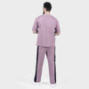 Lavender and Black Side Panel Tracksuit