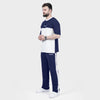 Blue and White Side Panel Tracksuit