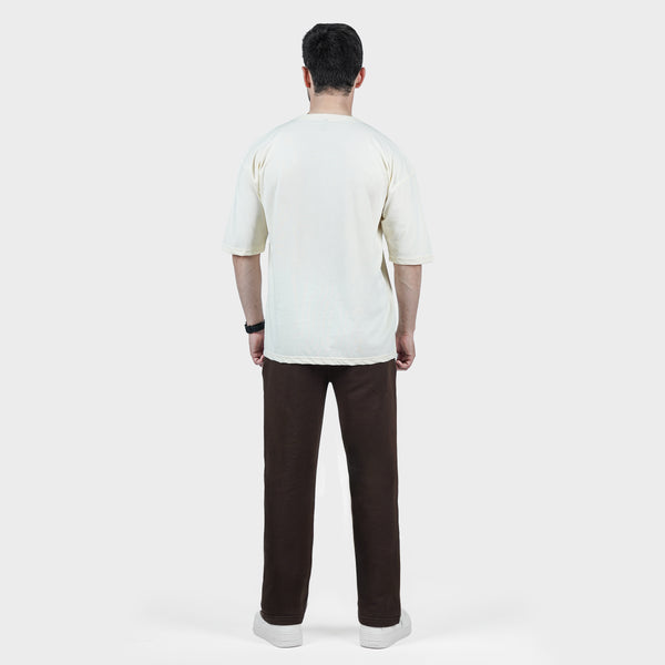 Weartofit off-White and Chocolate Brown Tracksuit