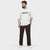 Weartofit off-White and Chocolate Brown Tracksuit