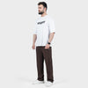 Weartofit White and Chocolate Brown Tracksuit