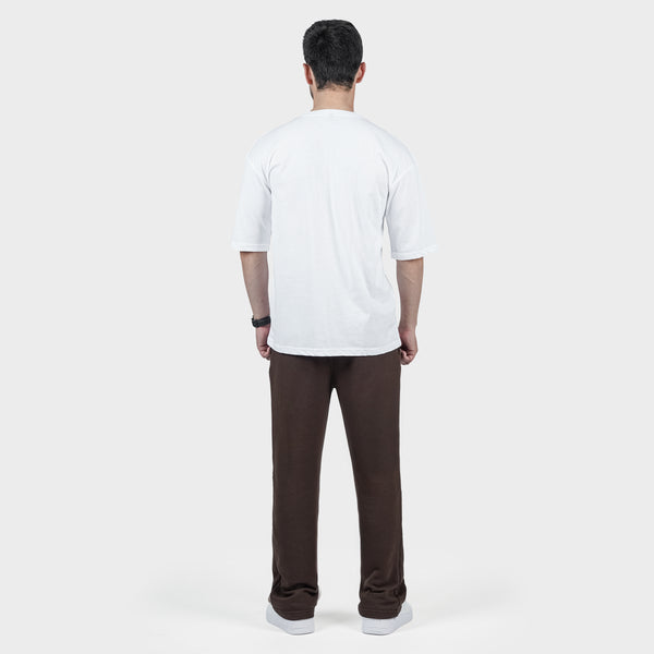 Weartofit White and Chocolate Brown Tracksuit