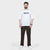 Weartofit White and Chocolate Brown Tracksuit