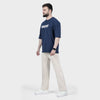 Weartofit Navy Blue and Off-White Tracksuit