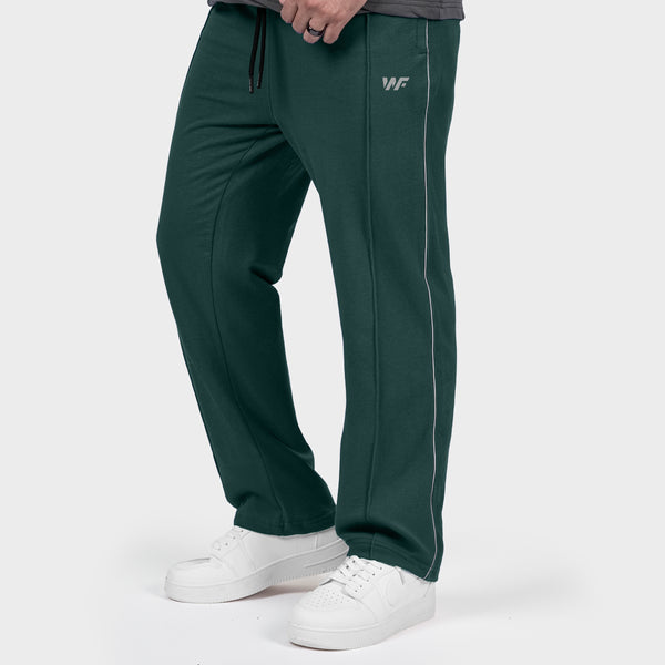 Green Single Stitch loose fit Trousers