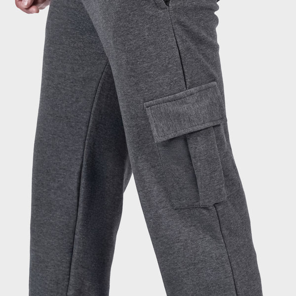 Pure Cotton Charcoal Cargo Trouser