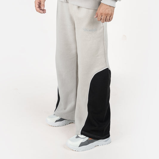 Unisex Silver Gray Baggy Style Trouser