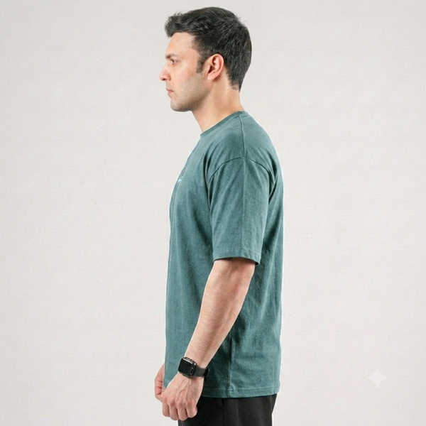 Warrior Dark Teal Drop Shoulder (Heavy GSM)