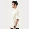 Off White Interlock Cotton Tshirt