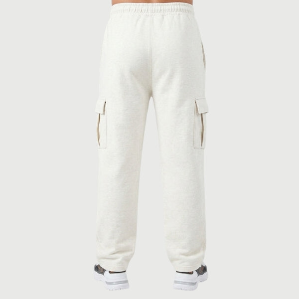 Off White Cotton Interlock Cargo Trouser