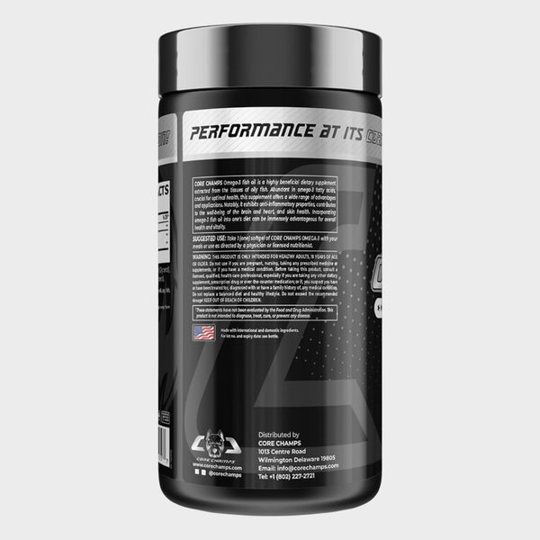 Core Champs Omega-3 Fish Oil 100mg 100 Softgels