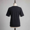 Black Plain Lycra Cotton Tshirt