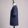 Navy Plain Lycra Cotton Tshirt